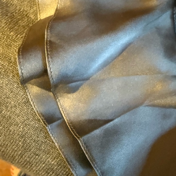 Saks Fifth Avenue NWT Size XL Sweater Cashmere & Silk Collar/Cuffs - Picture 4 of 15